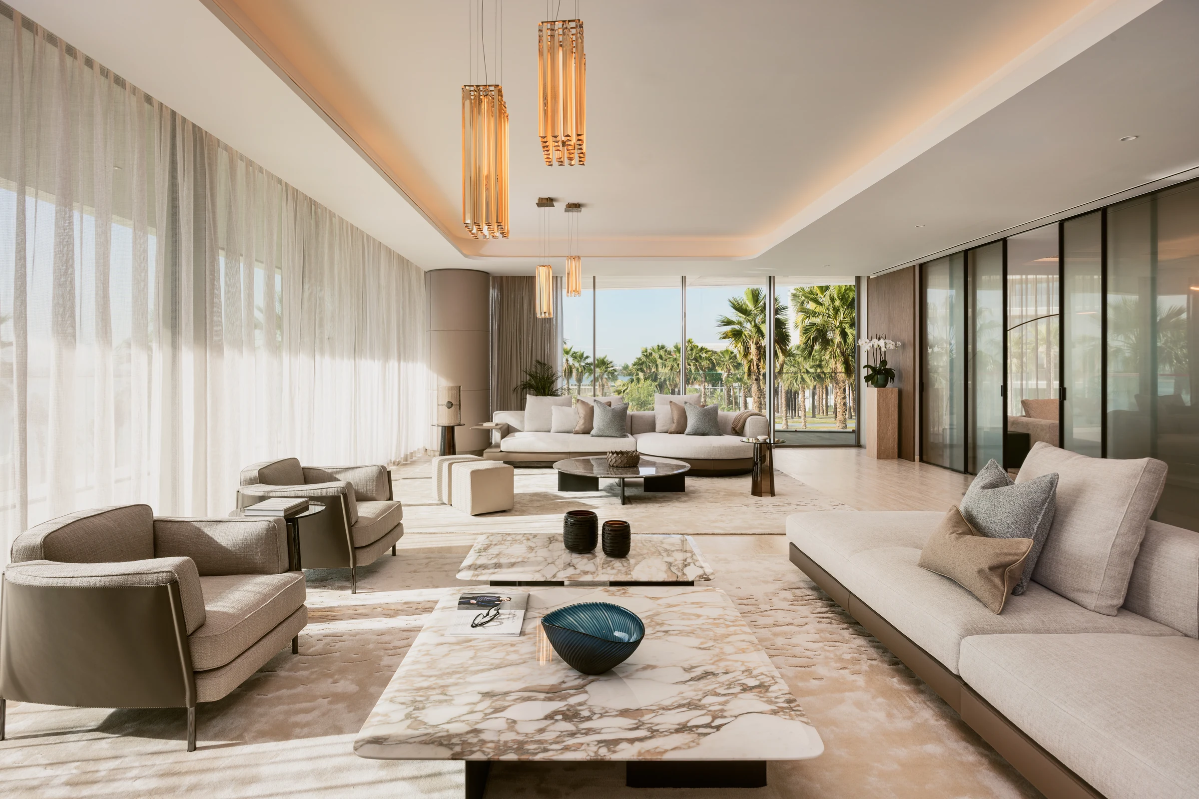 The Reserve furnished living room